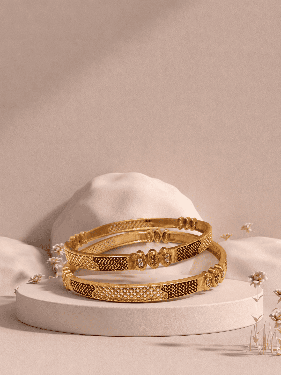 traditional designer style bangle pair 2