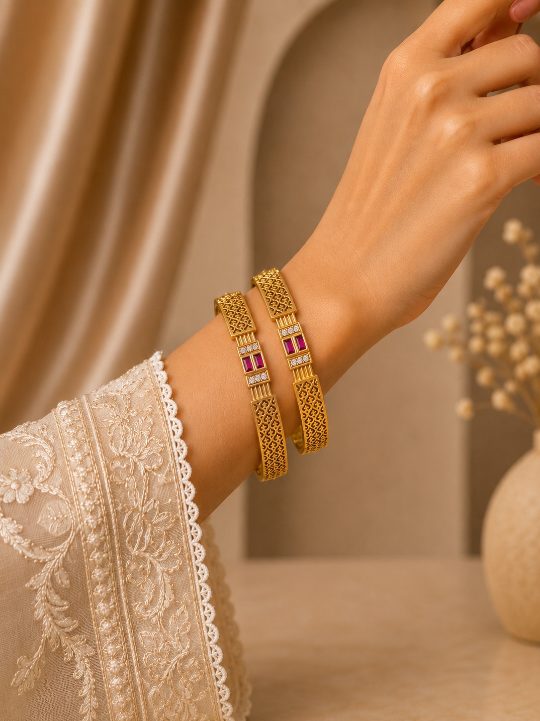 "Spun from gold, shaped by tradition, worn with pride." 2